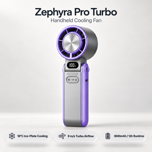Zephyra Pro Turbo Handheld Fan