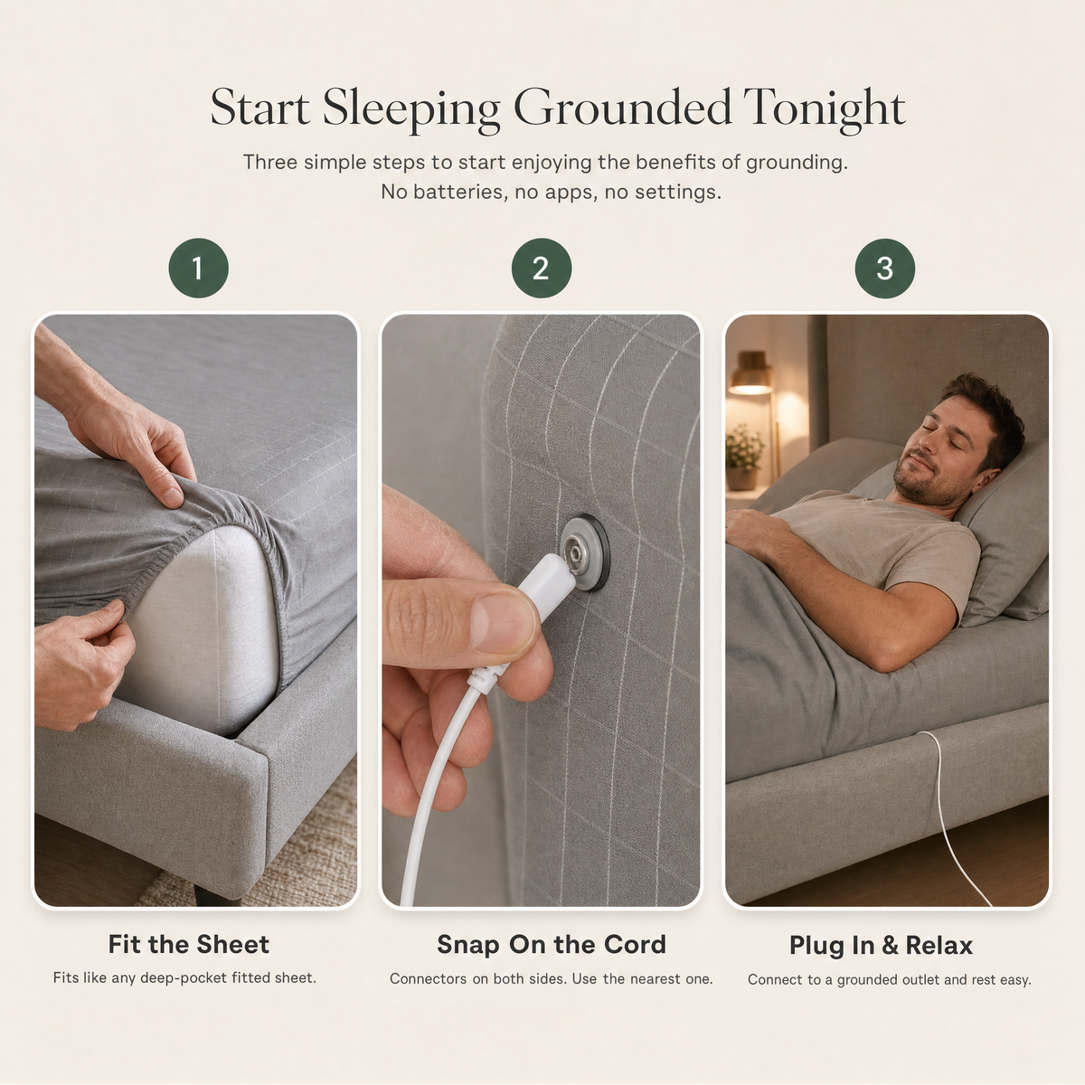 TerraRest Grounding Fitted Sheet