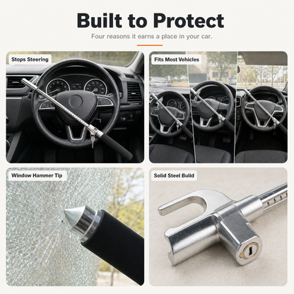 IronHold Anti-Theft Steering Wheel Lock