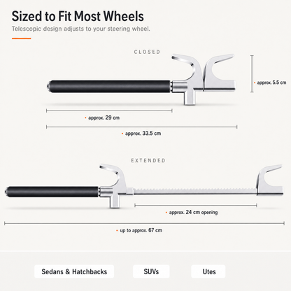IronHold Anti-Theft Steering Wheel Lock
